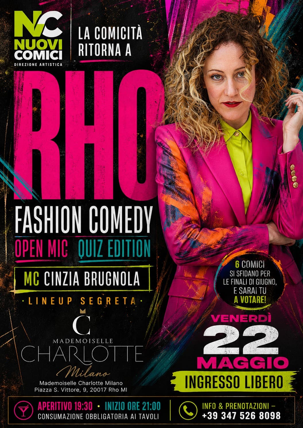 Open Mic Milano - Locandina stand up comedy: FASHION COMEDY RHO