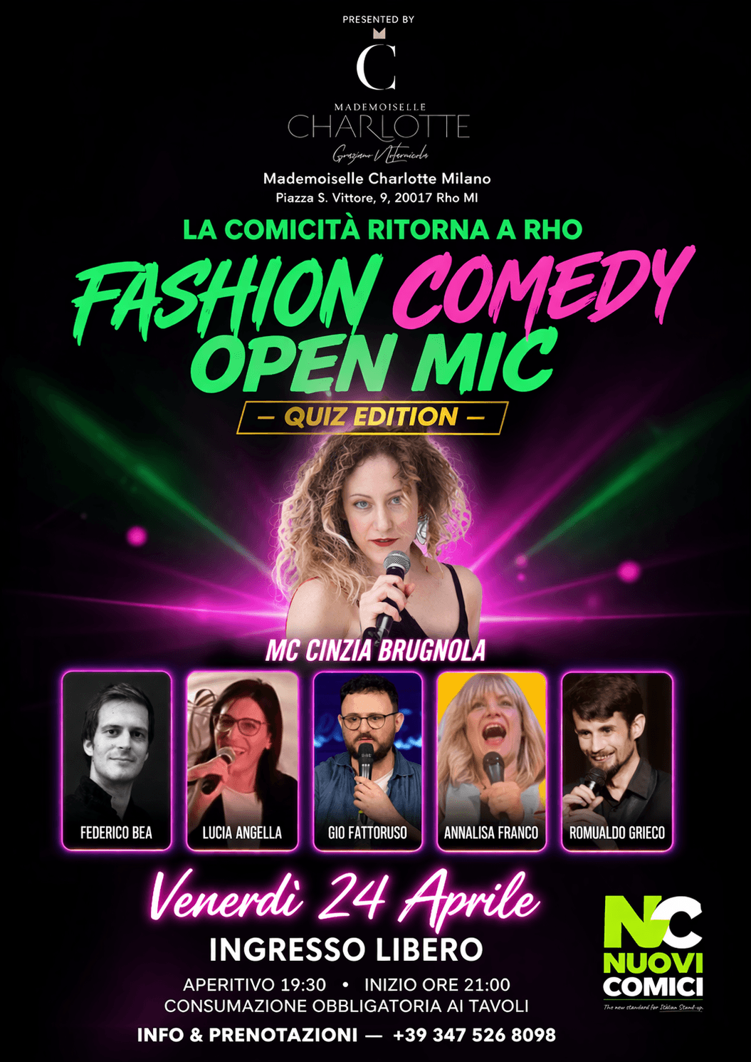 Locandina spettacolo stand up comedy: FASHION COMEDY