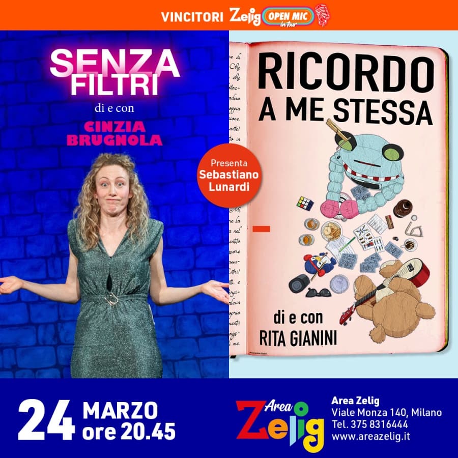 Locandina spettacolo stand up comedy: Senza Filtri